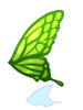Icon of Green Butterfly Wing