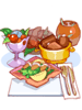 Icon of Luxurious Western Food