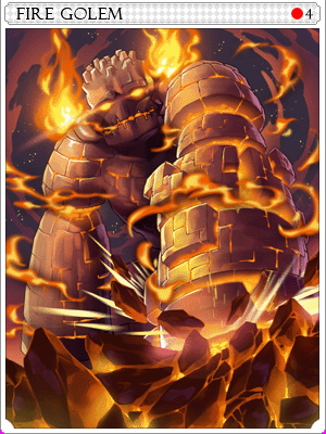 Icon of Fire Golem Card