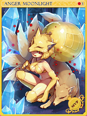 Icon of Furious Moonlight Flower Card