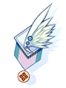 Icon of White Wing Brooch