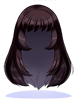 Icon of C Straight Long Jet Black