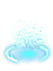 Icon of Aura cargada azul