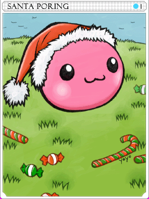 Icon of Santa Poring Card