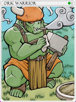 Icon of Orc Warrior Card