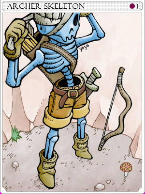 Icon of Archer Skeleton Card
