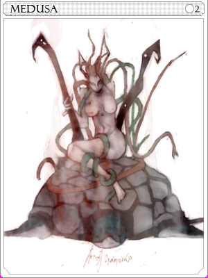 Icon of Medusa Card