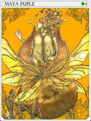 Icon of Maya Purple Card