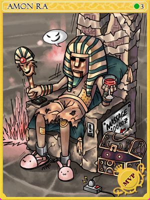 Icon of Amon Ra Card