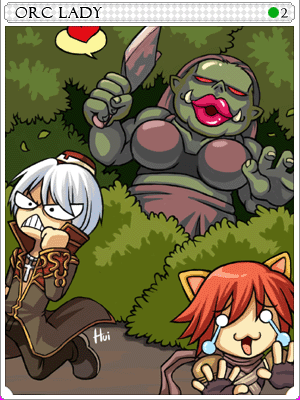 Icon of Orc Lady Card