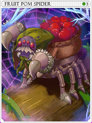 Icon of Fruit Pom Spider Card