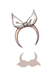 Icon of Cute White Ribbon
